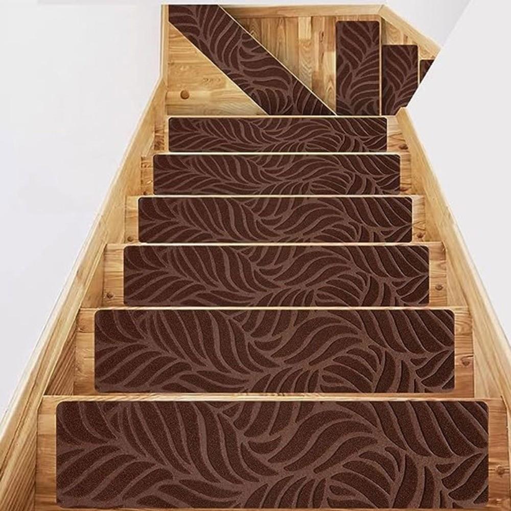 Self Adhesive Stair Treads Non Slip Stair Carpet Strips Reusable Stair Mats Rugs for Pet