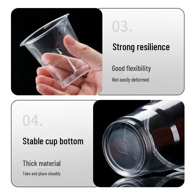 Thickened Transparent Disposable Plastic Cups