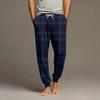 Men's Drawstring Pocket Cuffed Casual Pants Home Sleep Pants