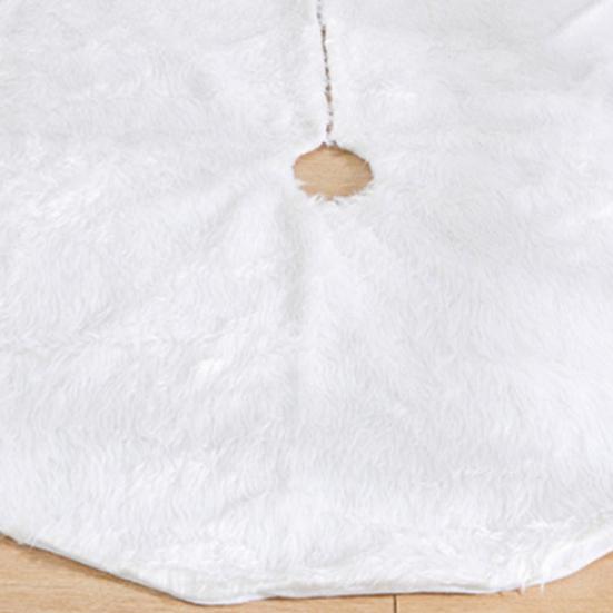 Пушистая юбка для рождественской елки из искусственного меха, белый плюшевый коврик-основа для рождественской елки для украшения рождественской вечеринки