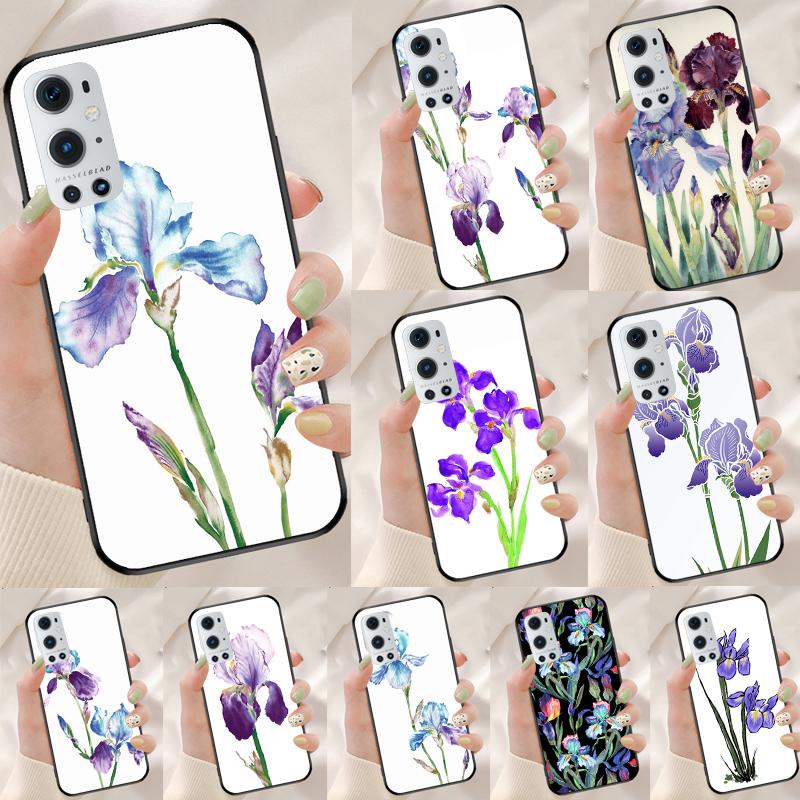 Акварель с фиолетовым цветком ириса Для Realme GT 6T 5 6 GT 7 Pro C67 C75 C61 C55 C53 C51 C21Y C25S 10 11 12 13 14 Pro Plus Чехол