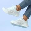 Fashion Women Casual Sneakers 2025 Fashion Comfortable Sports Shoes Women Lace-up Mesh Breathable Women Outdoor Soft Soles Running Shoes
