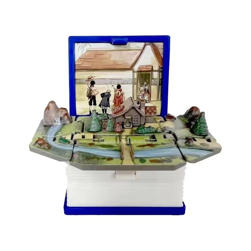Брелок-брелок 3D Pop-Up Puzzle Book с сценой крепости для снятия стресса и в качестве креативного подарка