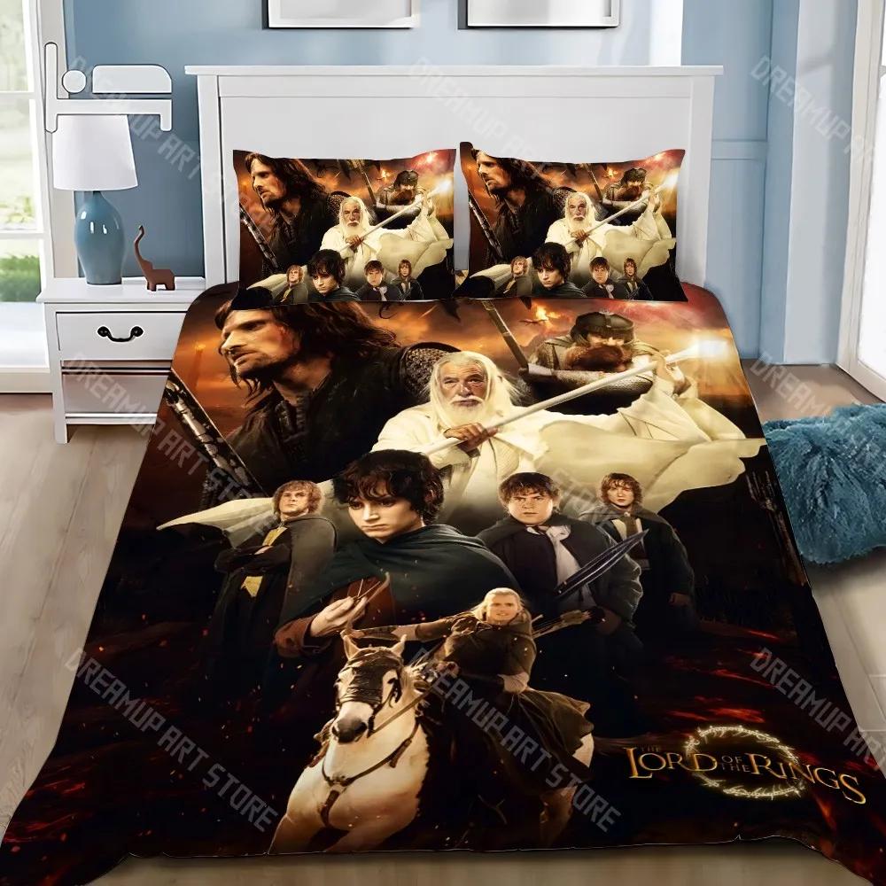Movie L-LordS of the Rings Duvet Cover Pillowcase Bedding Set Adult Boy Girl Bedroom Decoration Children Gift Single Double Size