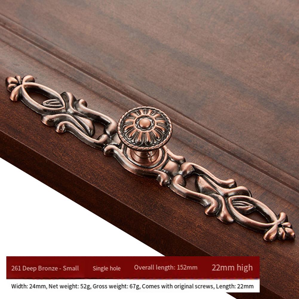 Retro Cabinet Pulls Vintage Red Bronze Door Handles Kitchens Furniture Door Handles Wardrobe Drawers Knobs Furniture Hardware
