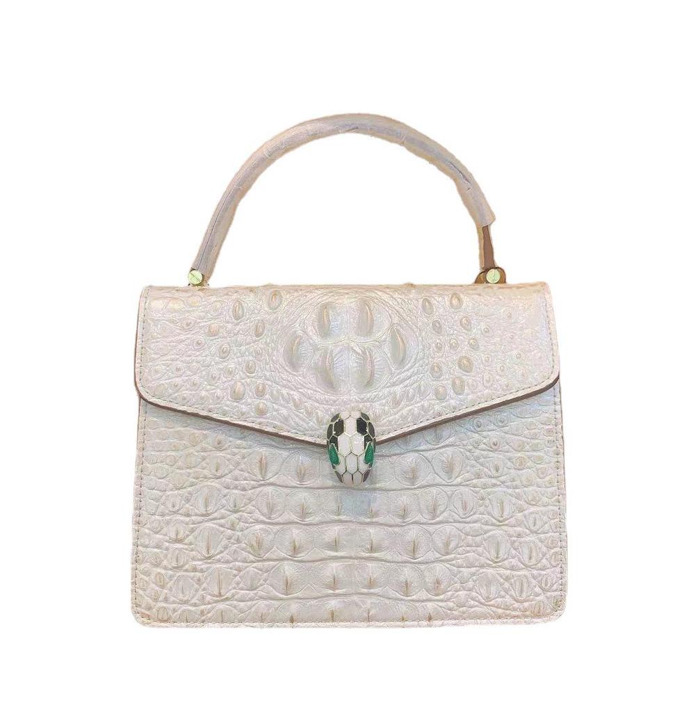 Женские сумки из натуральной кожи с крокодиловым узором - высококачественные фактурные сумки-мессенджеры