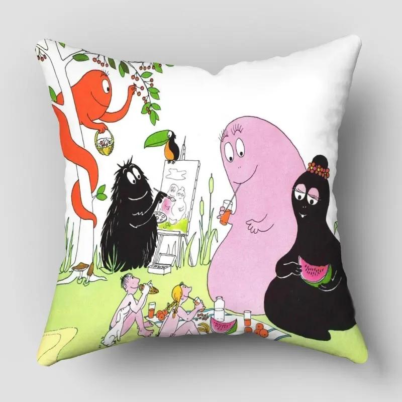 Наволочки Барбапапа Животные Снеговик Принт Наволочка Декоративная Зимняя Праздничная Вечеринка для Дивана