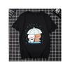 Bubu Dudu Print T Shirt Funny Anime Women Crew Neck Top Comic Manga Unisex Summer Clothes Women Clothes