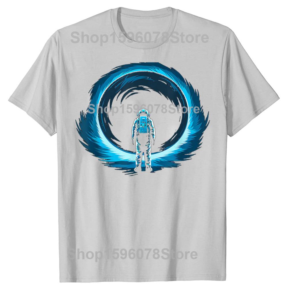 Funny Black Hole Physics Universe Graphic T Shirts Men Cotton Humor Streetwear Tee Shirt Short Sleeve Unisex Loose Clothing