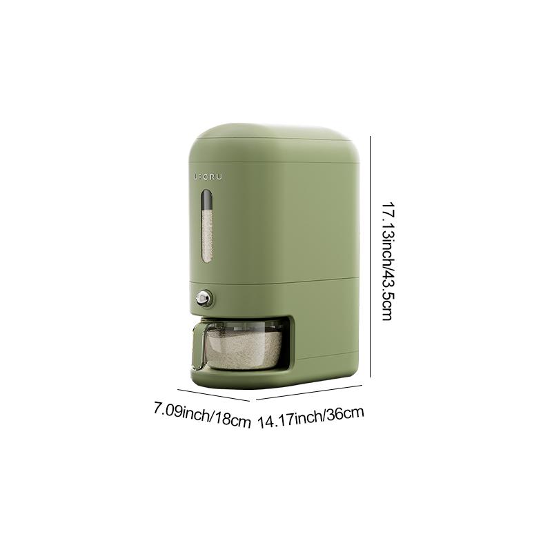 UFORU Storage bucket 20 jin sealed dustproof moisture-proof food grade rice bowl kitchen large capacity press type rice bucket