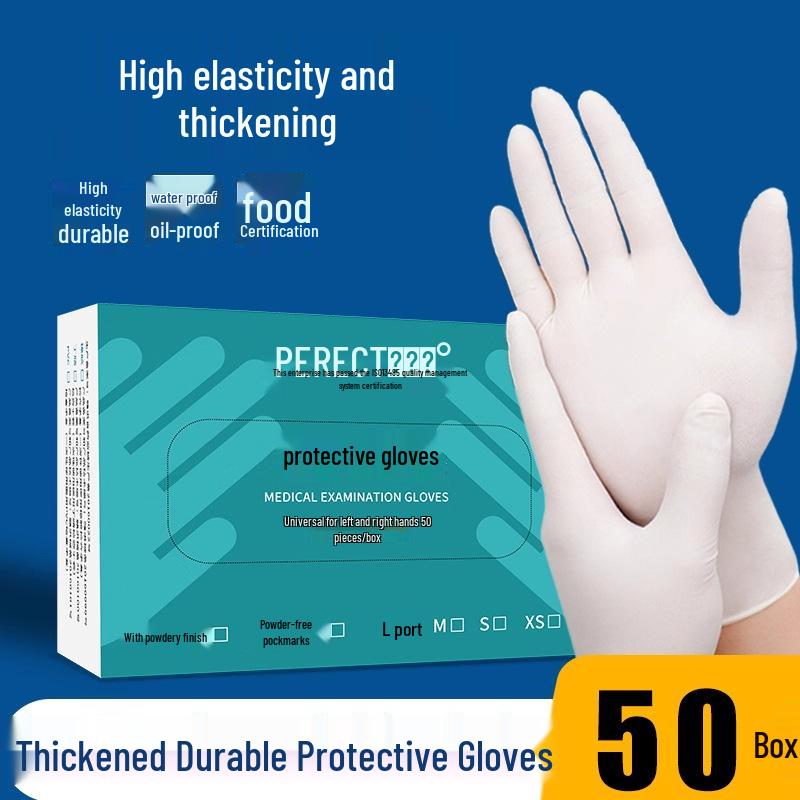 Waterproof Disposable Nitrile Gloves - Food Grade, Cleaning, Industrial Protection.