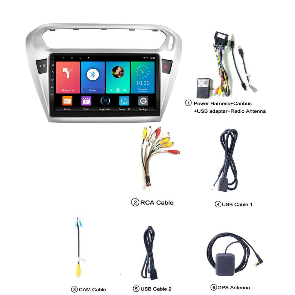 Android для Peugeot 301 для Citroen Elysee 2013-2016 2din автомобильное радио стерео мультимедийный плеер навигация Carplay WIFI 2 + 32 ГБ