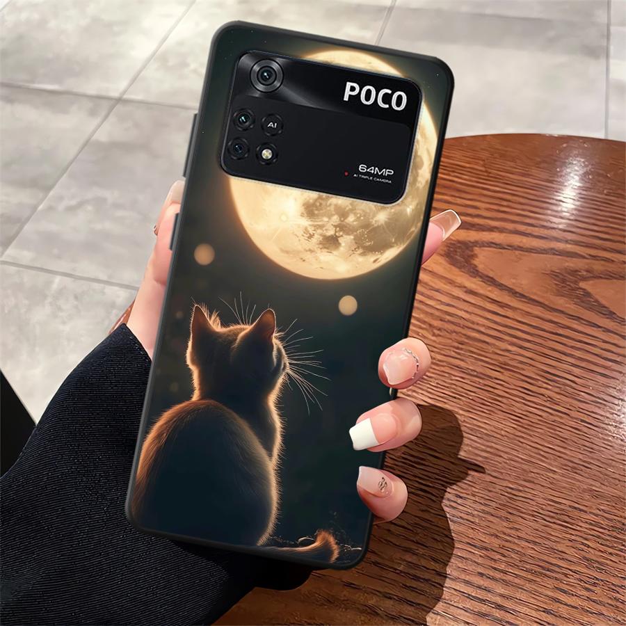 Чехол для телефона Funda для Xiaomi Poco F8 C50 M3 M4 M7 C75 F3 C71 F1 C61 M5 X3 X4 X5 X7 Pro Милый кот