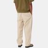 Carhartt WIP SS24 Брюки Marv Однотонные Квадратная этикетка Свободный крой Сужающиеся Молния Повседневные брюки Мужские брюки Хаки I033129-G1-06