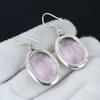 Удивительные серьги с розовым кунцитом, серьги из стерлингового серебра 925 пробы, серьги-подвески из серебра ручной работы в стиле бохо, подарки из ваты