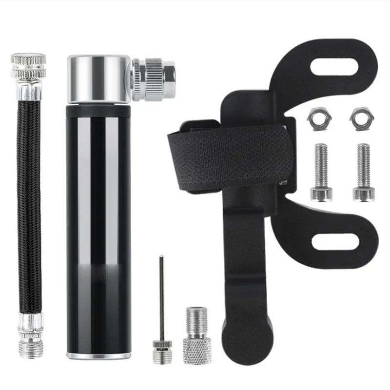 Portable Mini Bike Bicycle Pump Aluminum Alloy Cycling Hand Air Pump Ball Tire Inflator Schrader Presta Valve MTB Road Bike Pump