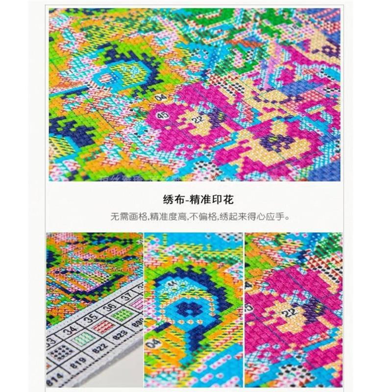 Набор для вышивания цветов 14ct, набор для вышивки крестом с цветочными узорами, художественная роспись для начинающих