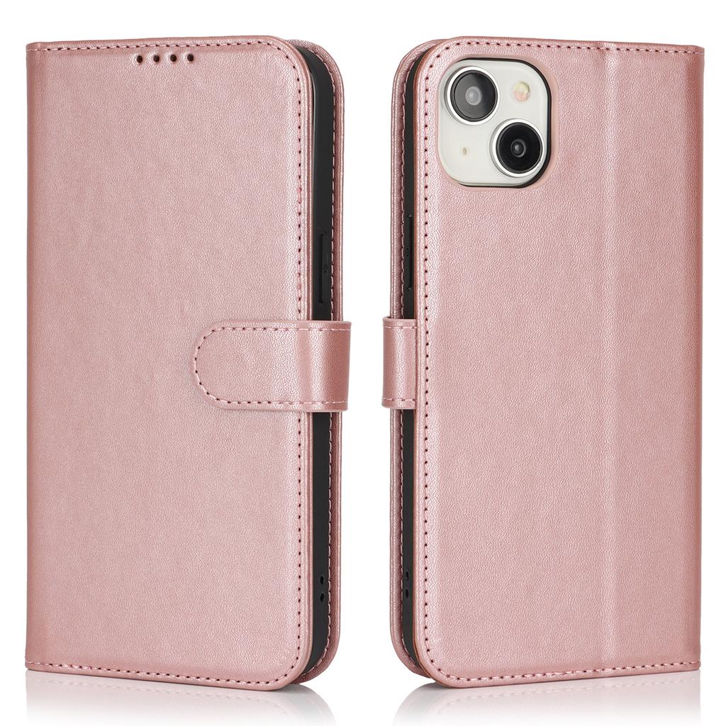 For iPhone 15 Plus/14 Plus Stand Case Shockproof Leather Wallet Phone Cover