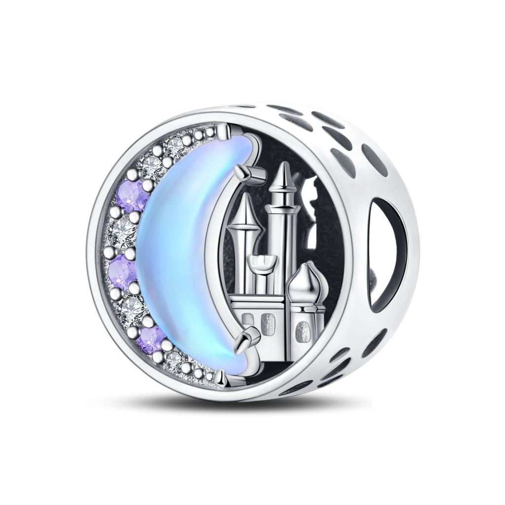 S925 серебро сказочный город серии замок мечты единорог DIY ювелирные изделия кулон бусы