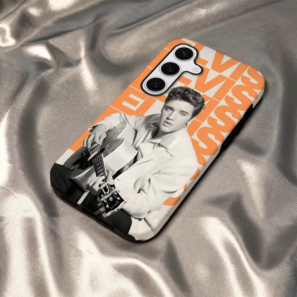 Чехол для телефона E-Elvis P-Presley Певец Для Samsung S25 S24 S23 S22 S21 Plus Ultra A56 A36 A26 A16 Глянцевый HD Жесткий PC Чехол