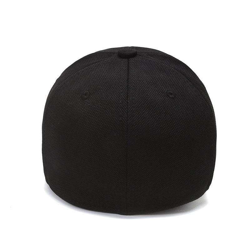 After spring and autumn, sealed big head circumference hat men's baseball cap breathable cap solid color sun hat short brim outdoor hat