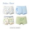 Niduoxiong Boys' Class A Cotton Breathable Boxer Briefs (4-Pack)