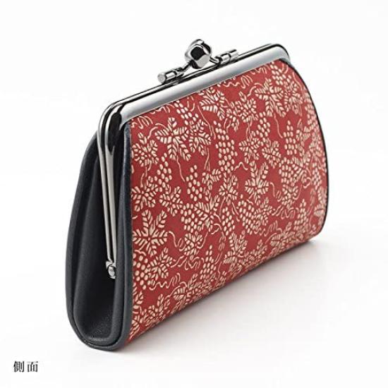 Кошелек для родителей и детей из натуральной кожи, портмоне с фоном x черными арабесками, кошелек для монет Gamaguchi из натуральной кожи, женский подарок Respect for the