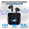 Переводчик языков Сенсорное управление Наушники-вкладыши Совместимость с Bluetooth 144 языка Сенсорный ЖК-экран Переводчик в реальном времени