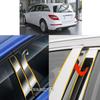 Автомобильная накладка на стойку кузова из ТПУ/глянцевого зеркала для Mercedes-Benz R-Class W251 2006 2007 2008-2017 Накладка на дверь Накладка на оконный молдинг Наклейка
