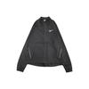 Contrast Color Brand Logo Print Solid Color Stand Collar Jacket Women Jacket Black DC3942-010