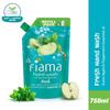 Fiama Fresh Hand Wash 750 Ml Refill Pack Soft Supple Hands Peppermint Green Apple Fragrant Handwash