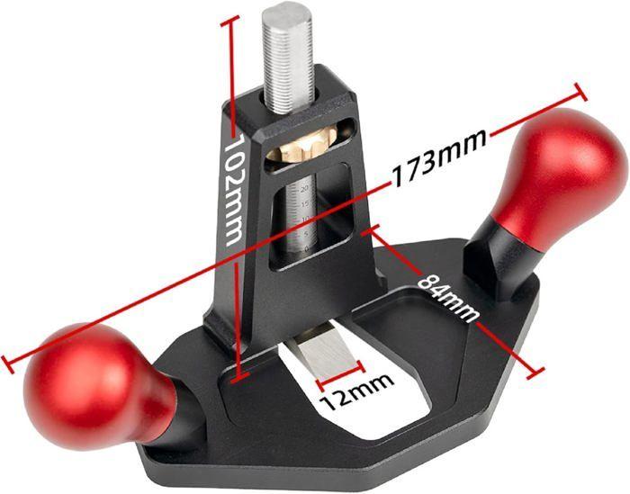 Rabot à main manuel AIMOONSA — routeur/toupie portable en acier inoxydable, largeur 8,4 cm