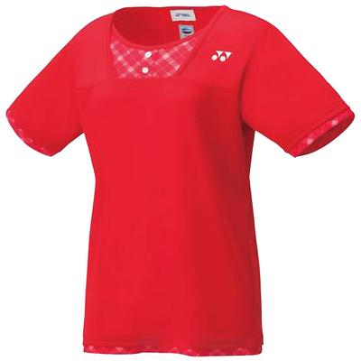 Игровая футболка Yonex Закатно-красная Размер O на японский размер Женский (Обычный), 20499, (496), (эквивалент 2л)