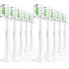 Ofashu Mini Compact Replacement Brush Heads for Philips Sonicare Electric DiamondClean Premium Mini Brush Plaque Pack of 10 Toothbrushes, Heads,