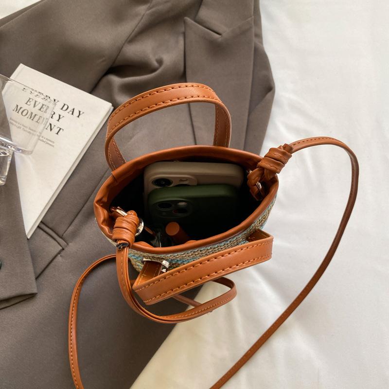 Мини полосатые соломенные сумки кроссбоди для женщин модные летние сумки через плечо сумки и кошельки плетеные пляжные сумки KTY