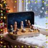 Фигурки Рождественского вертепа, Настольные украшения Коллекция в коробке Статуэтки Украшения для