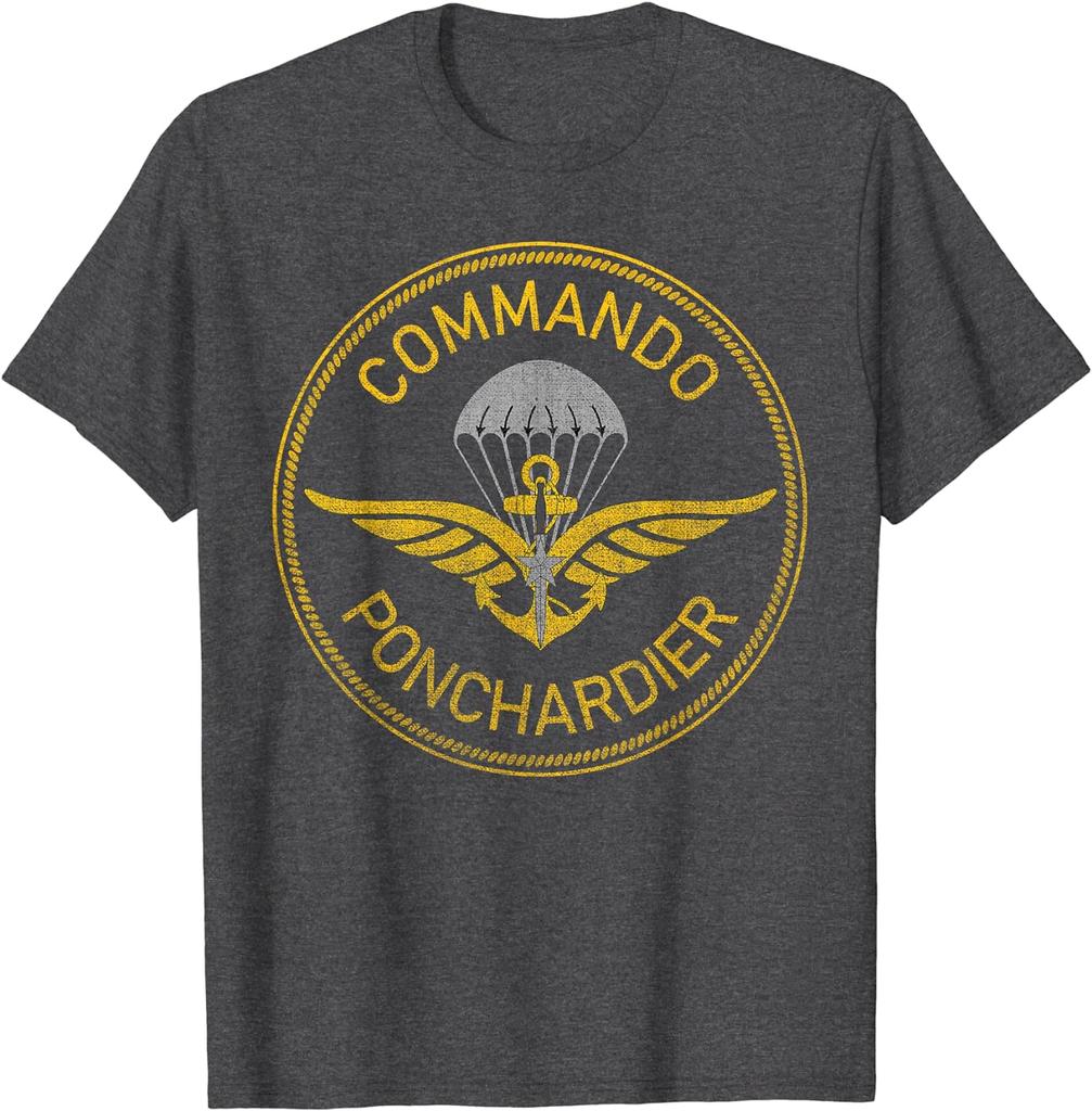 Ponchardier ComUnisexdo French Special Forces Unisex TShirt Short Sleeve Casual Cotton ONeck Summer T Shirt