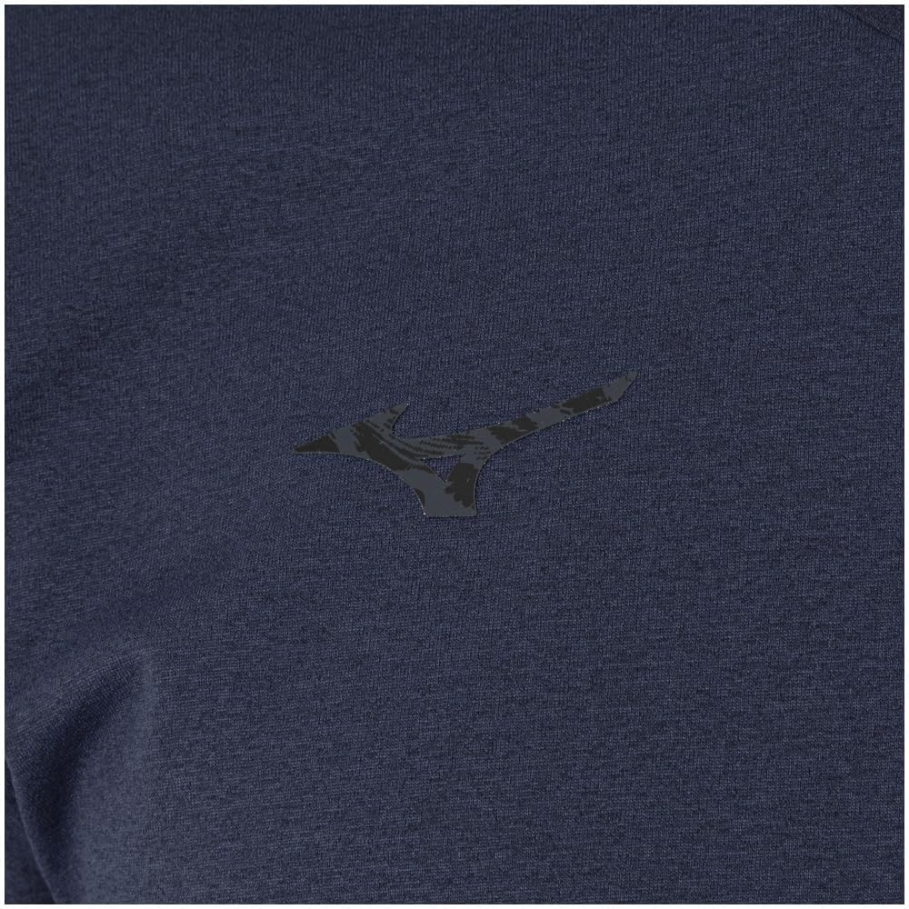 Mizuno Тренировочная одежда Мягкая Сухая С длинным рукавом Впитывающая пот Быстросохнущая 32MAB029 Васильковая футболка UPF50+ Мужская