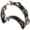 RhythmTech RT1010 Nickel-Plated Double Tambourine, Black