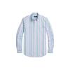 Polo FW23 Striped Single-Breasted Casual Long Sleeve Shirt Men Shirts Pink Blue 710928925-001