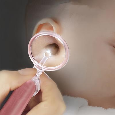 Светодиодный набор для чистки ушей с ложкой, перьевой палочкой, ушным щипцом и увеличенным зеркалом - легко удаляет ушную серу и мусор