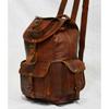 Handmade Leather Backpack Genuine Vintage Goat Laptop Rucksack Travel Casual Bag. SIZE 18 X 10 X 8 Inches