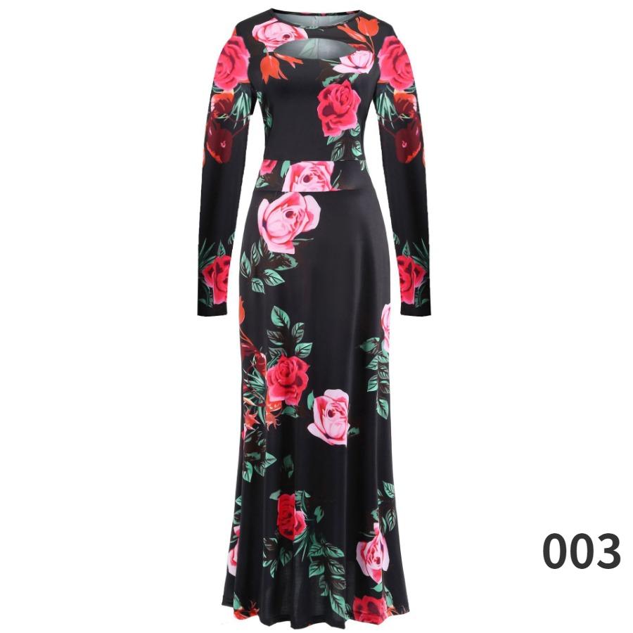 Лоскутное длинное платье с цветочным принтом, женские богемные осенние макси-платья с длинными рукавами и длинными рукавами