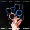 Чехол для Apple 16 Pro Max: Прозрачный, нескользящий, рифленый чехол со встроенной подставкой для серии iPhone 16, покрытие с ощущением кожи