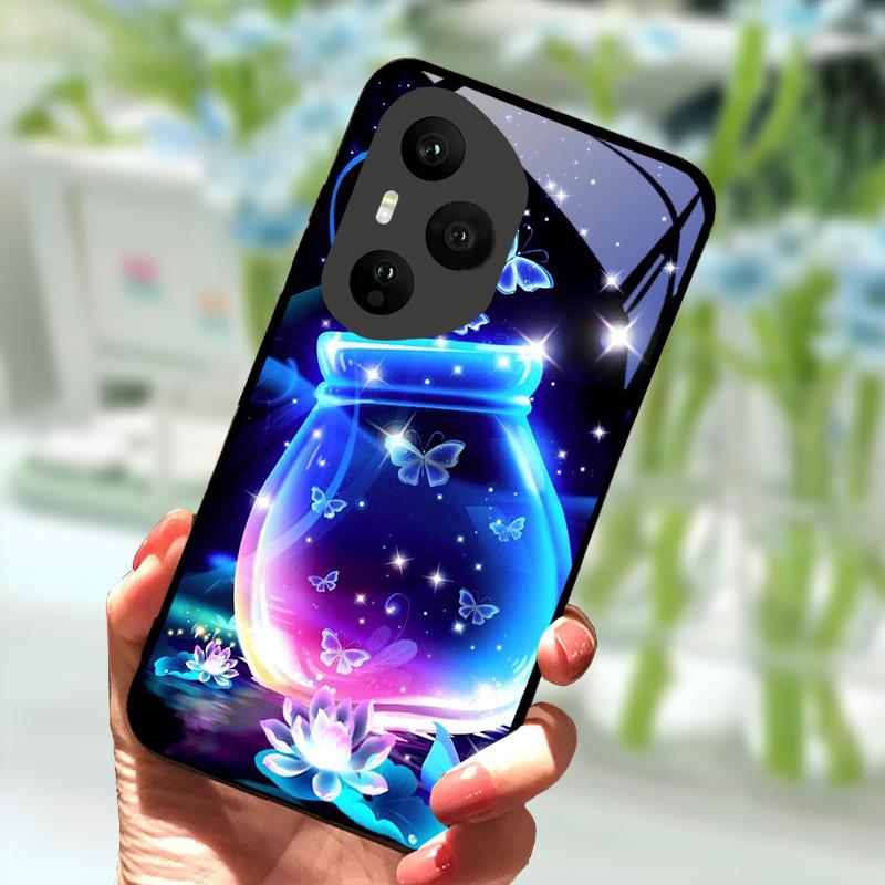 Чехол для Honor 400 Pro 5G Роскошный Закаленное Стекло Противоударный Чехол Для Honor400 Pro 400Pro Задняя Панель Телефона Ударопрочный Fundas Capa