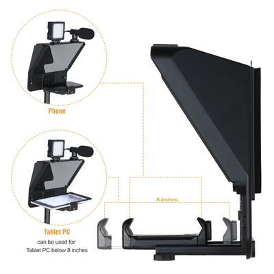 Andoer A10 Портативный смартфон DSLR камера Телесуфлер с держателем телефона Дистанционное управление