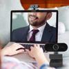 Камера для компьютера NoDrive с разрешением 1080P, встроенным микрофоном, Plug and Play, веб-камера с вращением на 360°, USB-веб-камера для стриминга