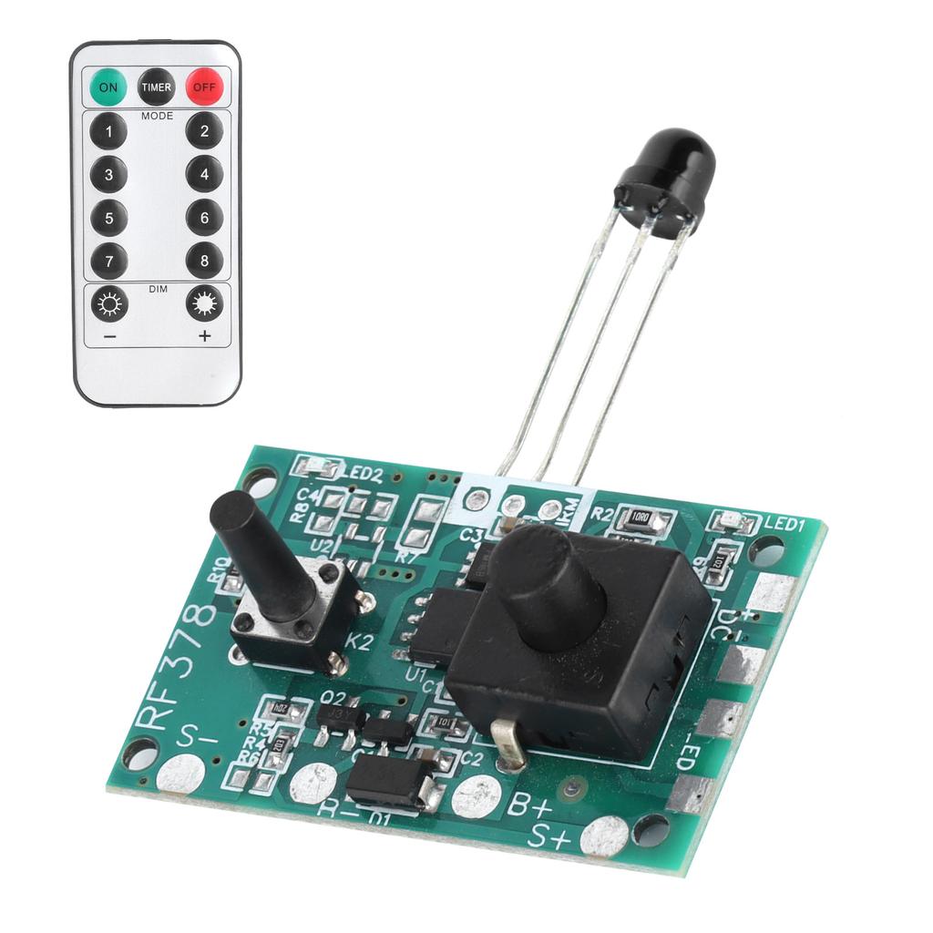 3.7 В солнечная лампа контроллер модуля цепи печатная плата с пультом дистанционного управления для солнечных гирлянд