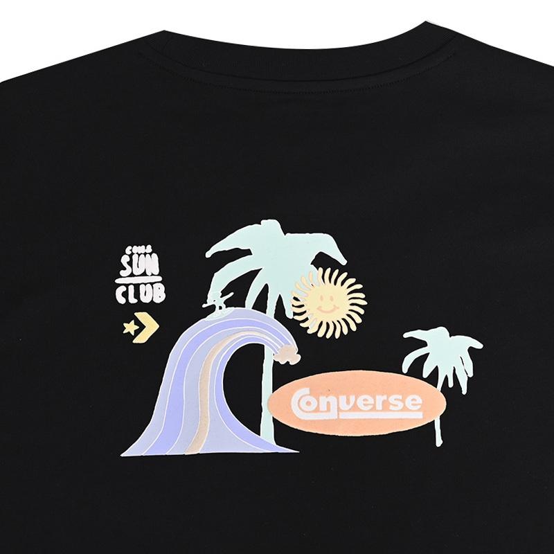 Converse Summer Beach Tee Asia Sizing 'Black' Men's 10025877-A02