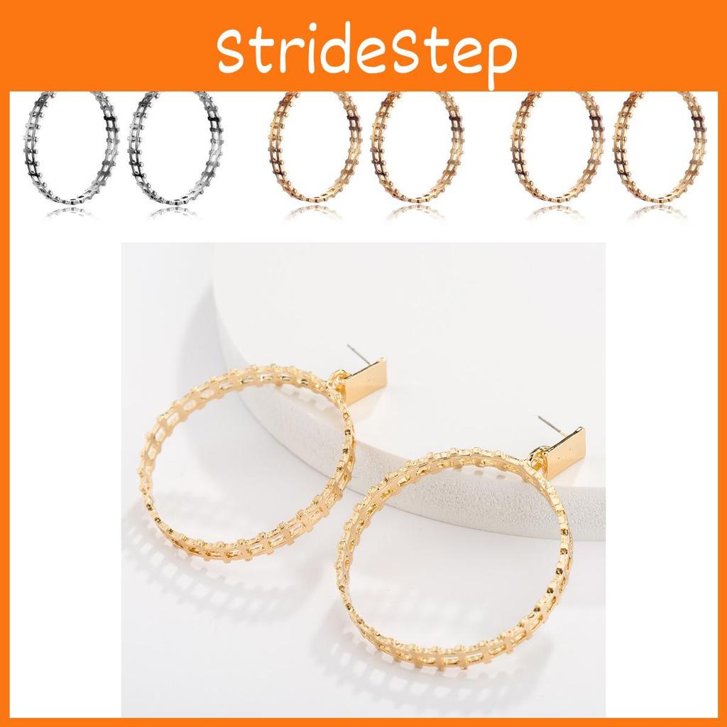 Stylish Gold Plated Geometric Earrings Trendy Street Style Must-have Jewelry
